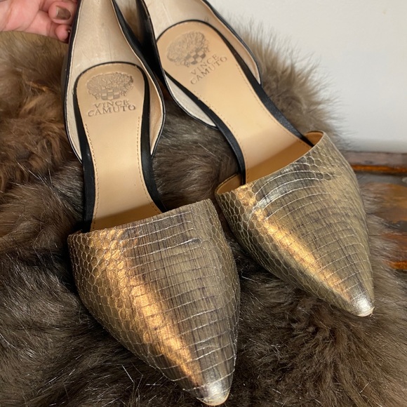 *Rare* Vince Camuto Baby Stiletto Silver Snakeskin - Picture 4 of 12